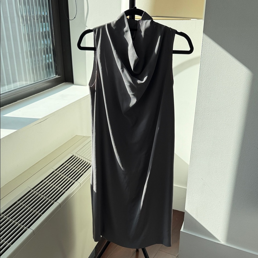 Joseph Elegant Gray Sleeveless Dress